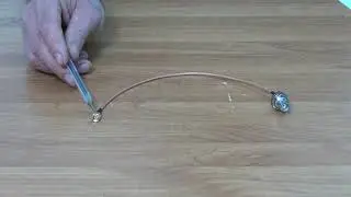 Male SMA to Female BNC Cable (RG316, 30cm)