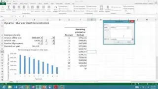 Creating dynamic tables and charts in Microsoft Excel