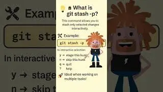 Save Specific Changes with git stash -p 🔧 | Git in 60 Seconds