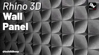 Modeling Wall Panel Rhino 3D: Architectural Modeling Tutorial