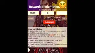 Today Indonesia Server Redeem Code | Indonesia Redeem Code | 22 December Indonesia Redeem Code |