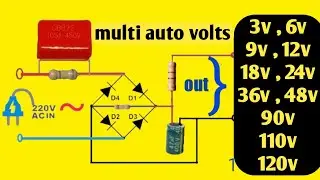 convert 220v to 3v 6v 9v 12v 24v 48v | dc led driver | multi output converter | ac to dc
