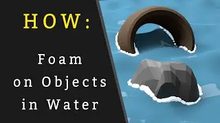 Blender Geometry Nodes Tutorial - Foam on Objects in Water