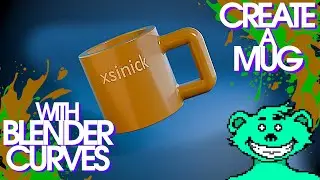 Quickly Create a Mug in Blender using curves | 3D Coat Retopo Tools | 🐻 3D Animation 🐻‍❄️ Game Dev