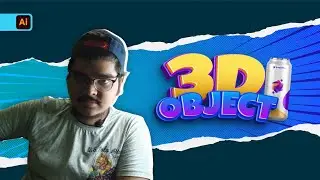 Design a 3D object | 3D in illustrator | 2D to 3D in illustrator | Adobe Illustrator for Beginners