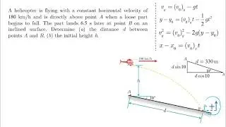 Projectile motion - Problem 1 - Dynamics Tutorial