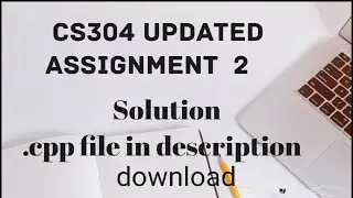 cs304 assignment  2 Correct Solution Fall 2021#cs304 #assignment_answer #assignment #vustudent #mcs
