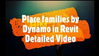 Place Revit families by dynamo || Detailed Video || BIM Guru