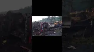 Катастрофа поездов на КбшЖД Ерал-Симская #train #поезда #ржд #катастрофа #вл10 #вагоны #авария