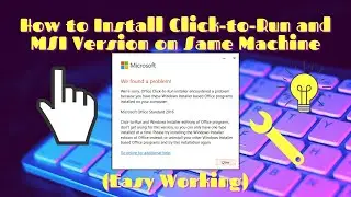 💾How To Fix MSI and Click to Run Windows (Easy Working)