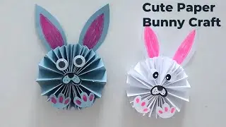 How to make a Cute Paper Bunny | Easter Craft Ideas for Kids