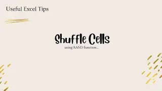How to use RAND function in seconds - Excel shortcuts! 