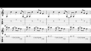 Killer Filler  - James Woolwine (solo guitar, sheet music video)