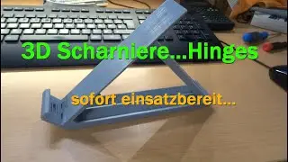 3D printing: print finished hinges, joints ... 3D print complete hinges