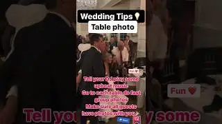 Wedding tips 💡Table photo