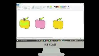GRADE 1 ICT MS PAINT : DRAWING APPLE (Colouring, Select tool, Copy and paste) computer or laptop