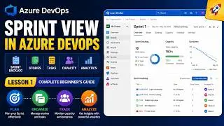Sprint View in AzureDevOps Lesson 1 | Sprint Backlog, Stories, Tasks,  Capacity,  Analytics in Azure