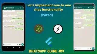 Flutter: Let's implement one to one chat functionality (Pt-1) using Socket IO || WhatsApp Clone #19