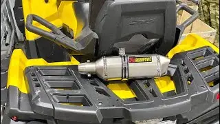 Akrapovic muffler from AliExpress for Stels Guepard 650 