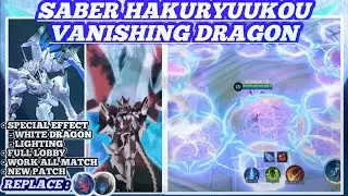 SCRIPT SKIN SABER HAKURYUUKOU JURGENAUT | SCRIPT SKIN SABER WHITE DRAGON EMPEROR | NEW PATCH |LEGIT•