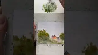 «Домики» день3. Видео с пояснениями и без ускорения (почти😁) Пес храпит, а я рисую🐶  