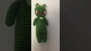 Лягушка крючком 13 см #crochet #amigurumi #knitting #doll #вязание #handmade#