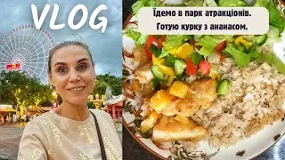 Їдемо в парк атракціонів. Готую курку з ананасом.