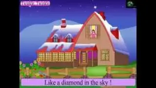Nursery Rhymes- Twinkle Twinkle star (Lyrics on screen).flv