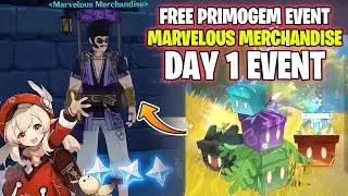 FREE PRIMOGEM EVENT - Marvelous Merchandise Locations (DAY 1) Genshin Impact