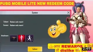 PUBG LITE REDEEM CODE TODAY🔥  pubg lite redeem codes