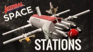 SUPER LARGE SPACE STATIONS for your SSTO in KSP