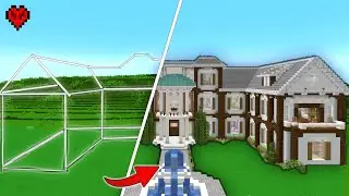 I Built a Mansion in Minecraft Hardcore