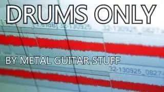 DRUMS ONLY - Metal Drum Backing Track 160 BPM