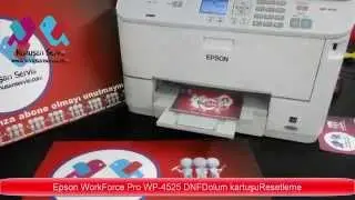 Epson WorkForce Pro WP 4525 DNF Kartuş Reset