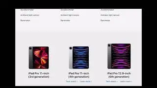 iPad Pro 11” and 12.9” 2022 vs iPad Pro 2021 11” (specs comparison)