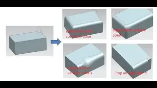 siemens nx tutorials how to use edge blend command part 1