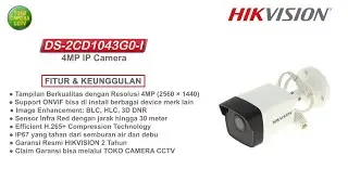 IP CAMERA HIKVISION DS-2CD1043G0E-I 4MP BULLET IP KAMERA