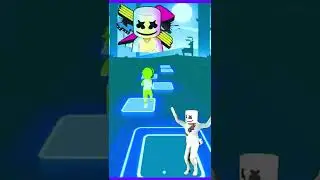 Tiles Hop Game Marshmello Dancing #shorts #marshmello