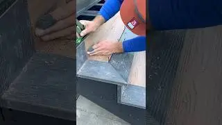 Nice stair riser detail for naked steel framing. #deck #tips #howto #bluecollar #diy #shorts