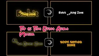 Alight Motion Top Text Effect ll Text Animation ll XML file ll Alight Motion ll