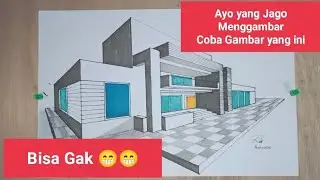 Arsitektur 56 -  Menggambar Sketsa Rumah dengan Metode •|| Gambar Teknik