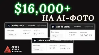 Як я заробив $16,000+ на Adobe Stock (Показую 3 мої акаунти)
