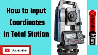 How to input Coordinates in Kolida Total Station.