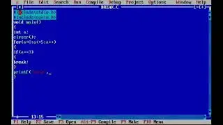 Break statement in C language