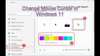 how to change size and color and size in windows 11 | tech assist