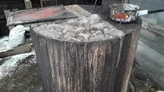 Как варить много каши свиньям и быкам!