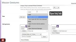 Smooth Gestures Plus | CrxMouse - Mouse Gesture to Execute Commands in Chrome