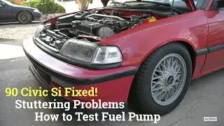 How to Test Fuel Pressure, Pump and Main Fuel Relay - Honda Civic CRX 88-91 EF