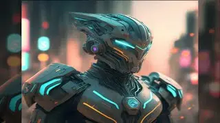Futuristic black knight suit men ai image prompt |dashhash