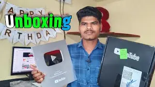 Youtube Silver play button unboxing🔥🔥